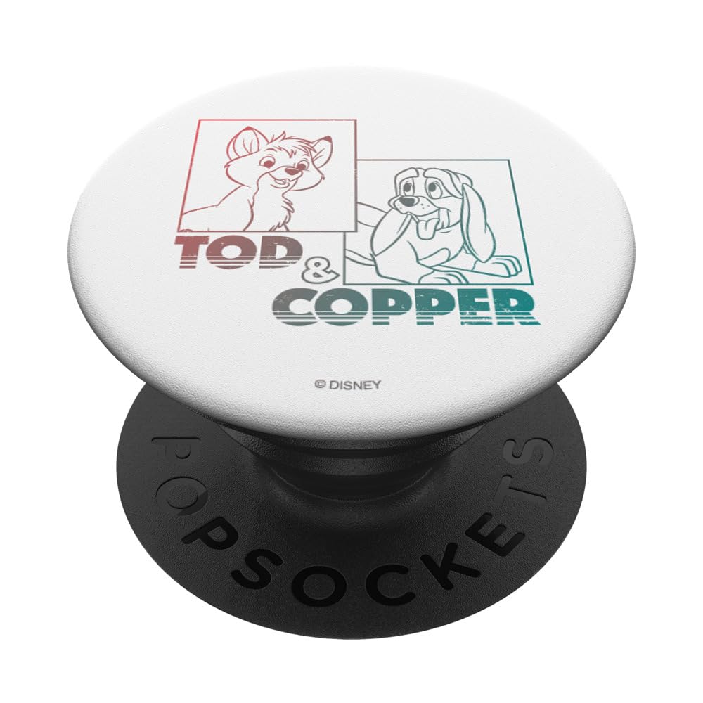 Disney The Fox and the Hound Tod & Copper Gradient PopSockets Standard PopGrip