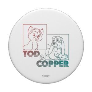 Disney The Fox and the Hound Tod & Copper Gradient PopSockets Standard PopGrip