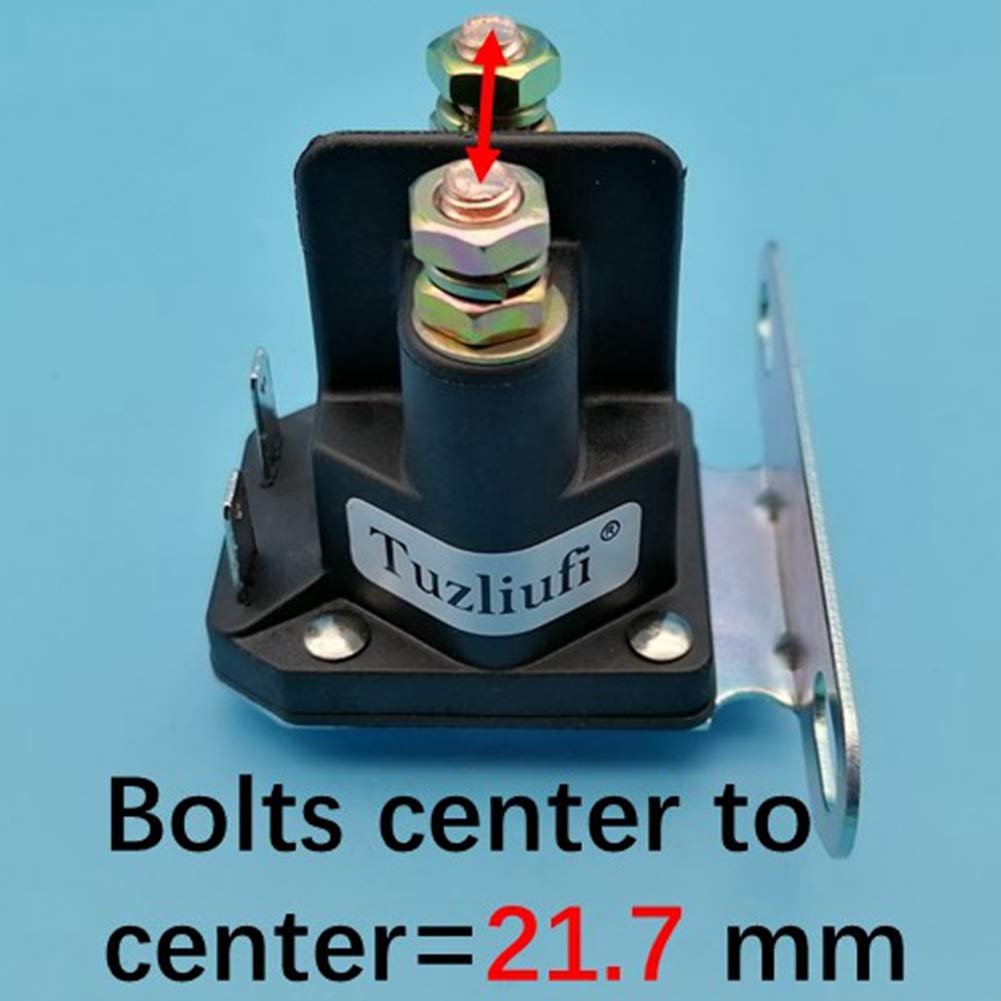 Tuzliufi Starter Solenoid Relay Compatible with 725-04439 725-04439A AM130365 AM132990 AM133094 AM138068 AM138497 GY00185 247288852 PGT9000 247203701 247374880 247889980 247889981 12V 4 Terminals Z403