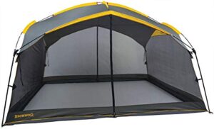 browning camping basecamp screen house, 12 x 10 feet, mesh wall shelter