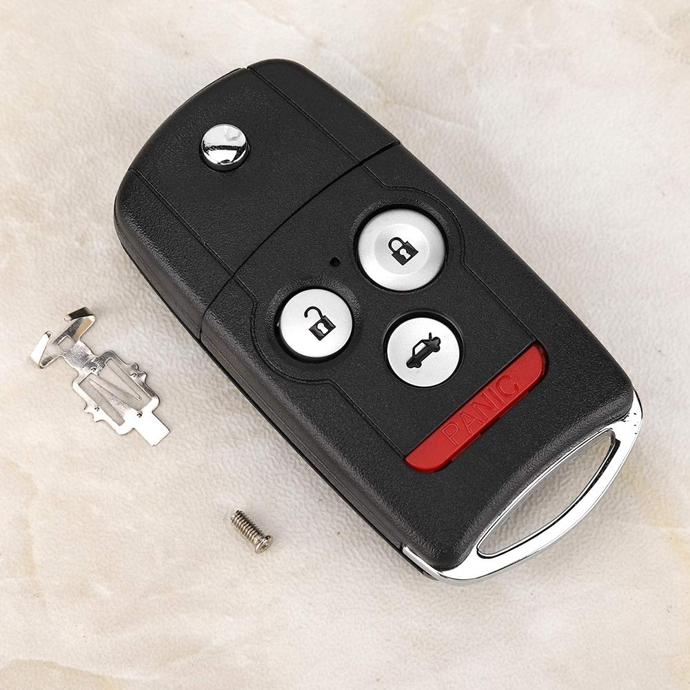 Key Fob Case, 3+1 Button Car Keyless Remote Flip Key Fob Case Cover Shell Fit for TL