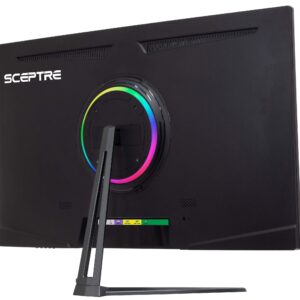 Sceptre 32" QHD 1440P 2560x1440 LED Monitor HDMI DisplayPort Up to 85Hz Build-in Speakers Blue Light Shift, Machine Black 2020 (E325W-2560AD)