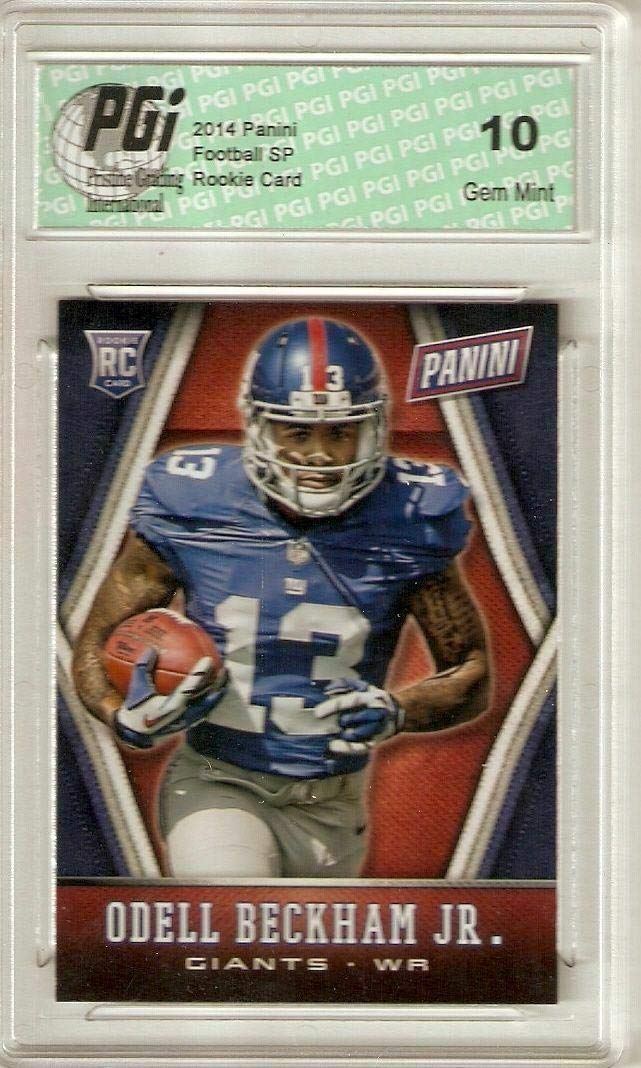 Odell Beckham Jr. 2014 Panini National SP #2 Los Angeles Rams Rookie Card PGI 10 - Football Slabbed Rookie Cards