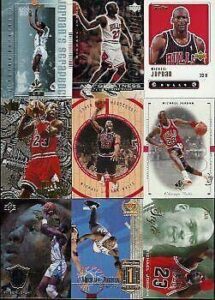 20 different michael jordan basketball cards - unsigned basketball cards