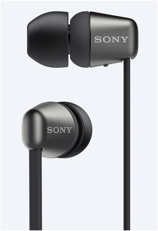 Sony Wireless in-Ear Headset/Headphones with Mic for Phone Call, Black (WI-C310/B)