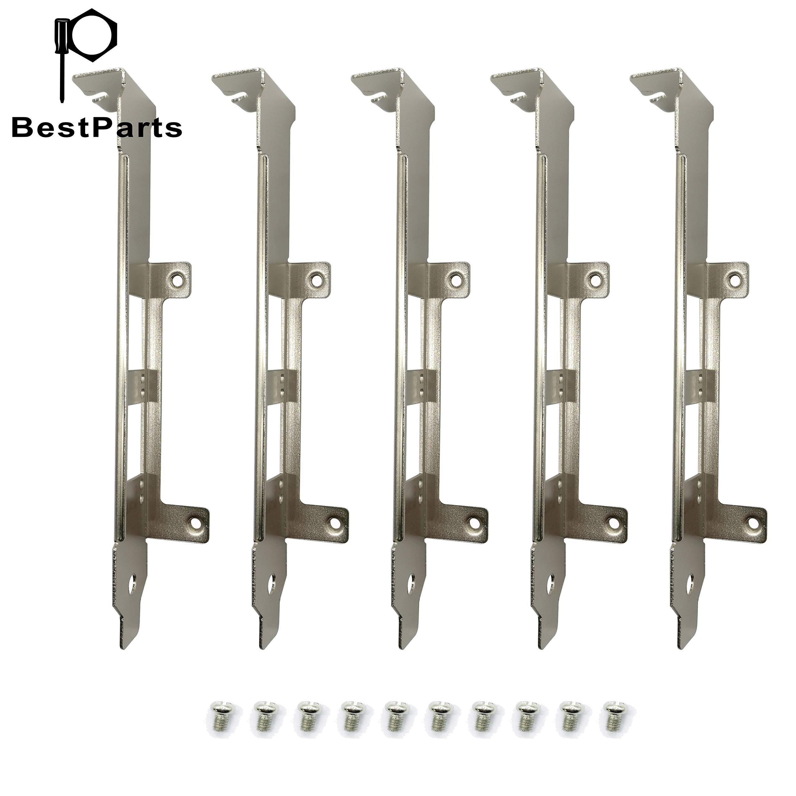 BestParts 5pcs New Full Height Bracket for Intel E10G42BTDA X520-DA2 E10G42BFSR X520-SR2 X520-LR2 X710-DA2 JL82599ES E33052-003