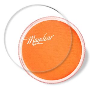 maydear face body paint orange,classic single,professional face paint palette,large water based paints (30g)