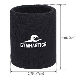 Gymnastics Grips Wristbands Bundle for Girls Kids Youth (S)