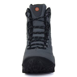 XPETI Men’s Thermator Mid-Rise Waterproof Lightweight Hiking Boot Insulated Non-Slip Grey 8.5