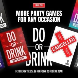 Do or Drink Drinking Card Games for Adults - Fun Adult Games for Game Night & Parties - 21st Birthday Gift & Bachelorette Party Games with 350 Cards & 175 Challenges That Will Get You Drinking