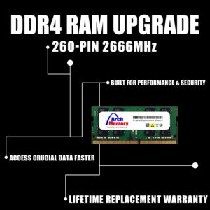 Arch Memory Replacement for D4NESO-2666-4G 4GB 260-Pin DDR4 2666MHz SODIMM RAM for Synology NAS Systems Except The DS220+