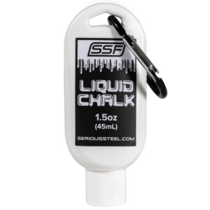 serious steel fitness liquid chalk/weightlifting liquid chalk (1.5 oz / 45 ml) powerlifting, weightlifting, rock climbing, cross training chalk