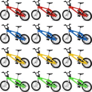 12 pieces finger bikes mini extreme sports finger bike miniature metal for creative game favors gifts