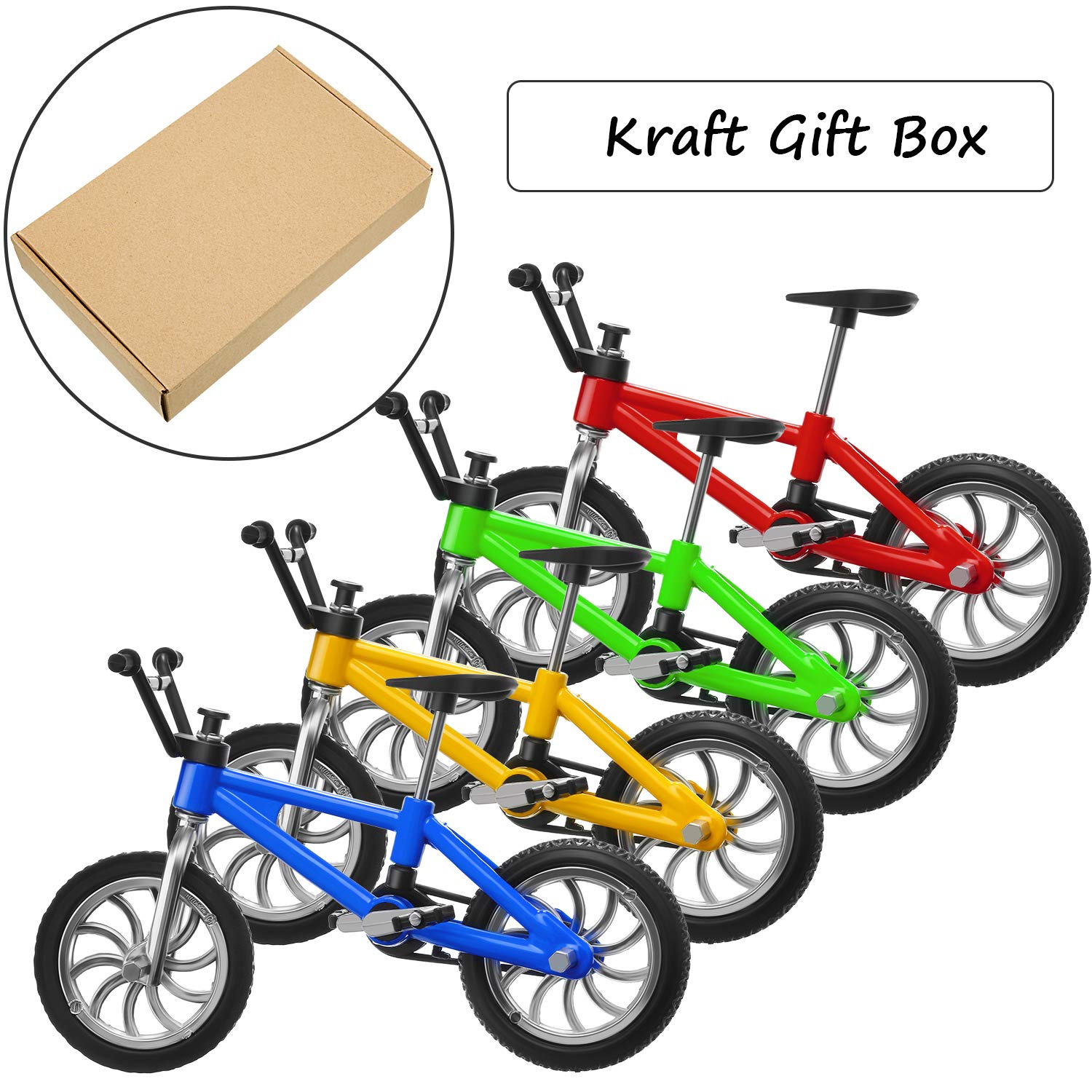 12 Pieces Finger Bikes Mini Extreme Sports Finger Bike Miniature Metal for Creative Game Favors Gifts