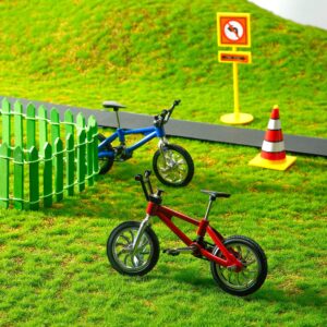 12 Pieces Finger Bikes Mini Extreme Sports Finger Bike Miniature Metal for Creative Game Favors Gifts