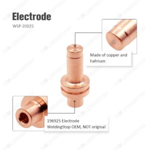 ICE-12C Torch Consumables Electorde Tip 196925 196526 for Miller Spectrum 125C / Spectrum Thunder Cutter 15pcs