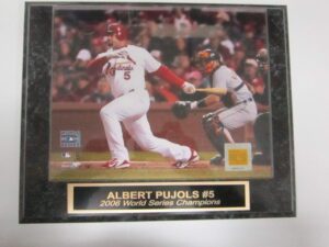 albert pujols 2006 world series collector plaque w/8x10 photo