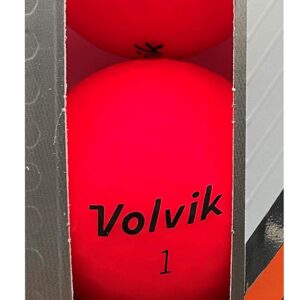 Volvik Vivid Golf Balls - Matte Red, Dozen