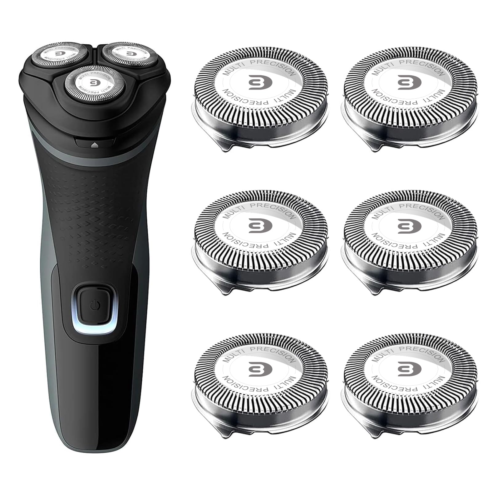 tuokiy SH30 Replacement Heads for Philips Norelco Shaver 3800, Compatible with Norelco Shaver Series 3000, 2000, 1000 and S738 Click and Style