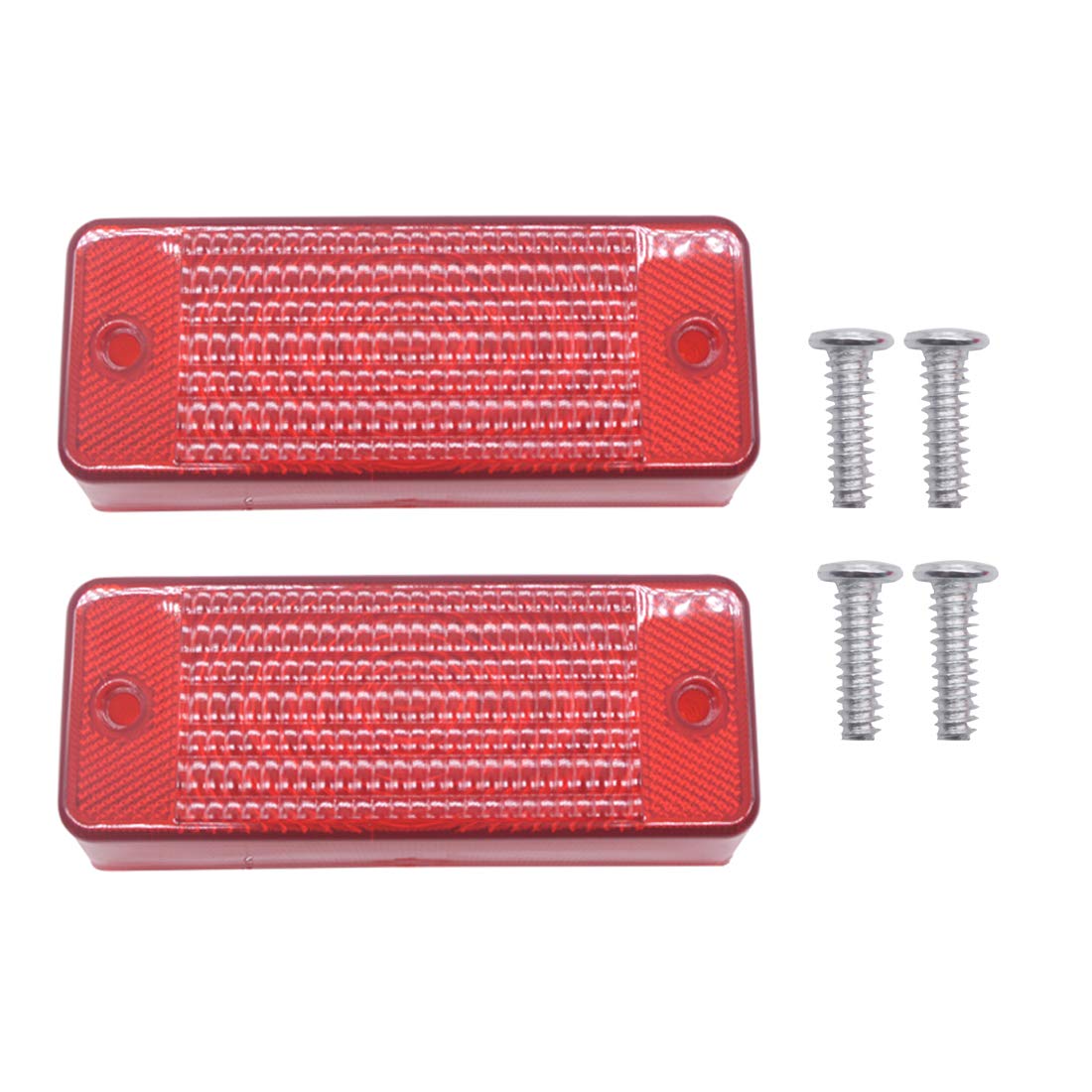 2 Pcs Rear Tail Light Lens 6672276 for Bobcat Skid Steer Loader A300 S100 S130 S150 T110 T140 T180 T190 T200 T250