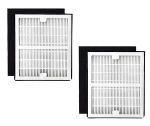 gekufa replacement filter b compatible with idylis ac-2125, ac-2126, iaf-h-100b, iap-10-125, iapc-40-140, iap-10-150, iap-10-050 for idylis air purifiers include 2 hepa filters & 2 carbon filters