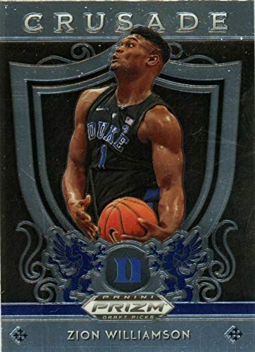 2019-20 Panini Prizm Draft Picks - CRUSADE - Zion Williamson - Duke University/New Orleans Pelicans Draft Pick NBA Basketball Rookie Card - RC Card #51