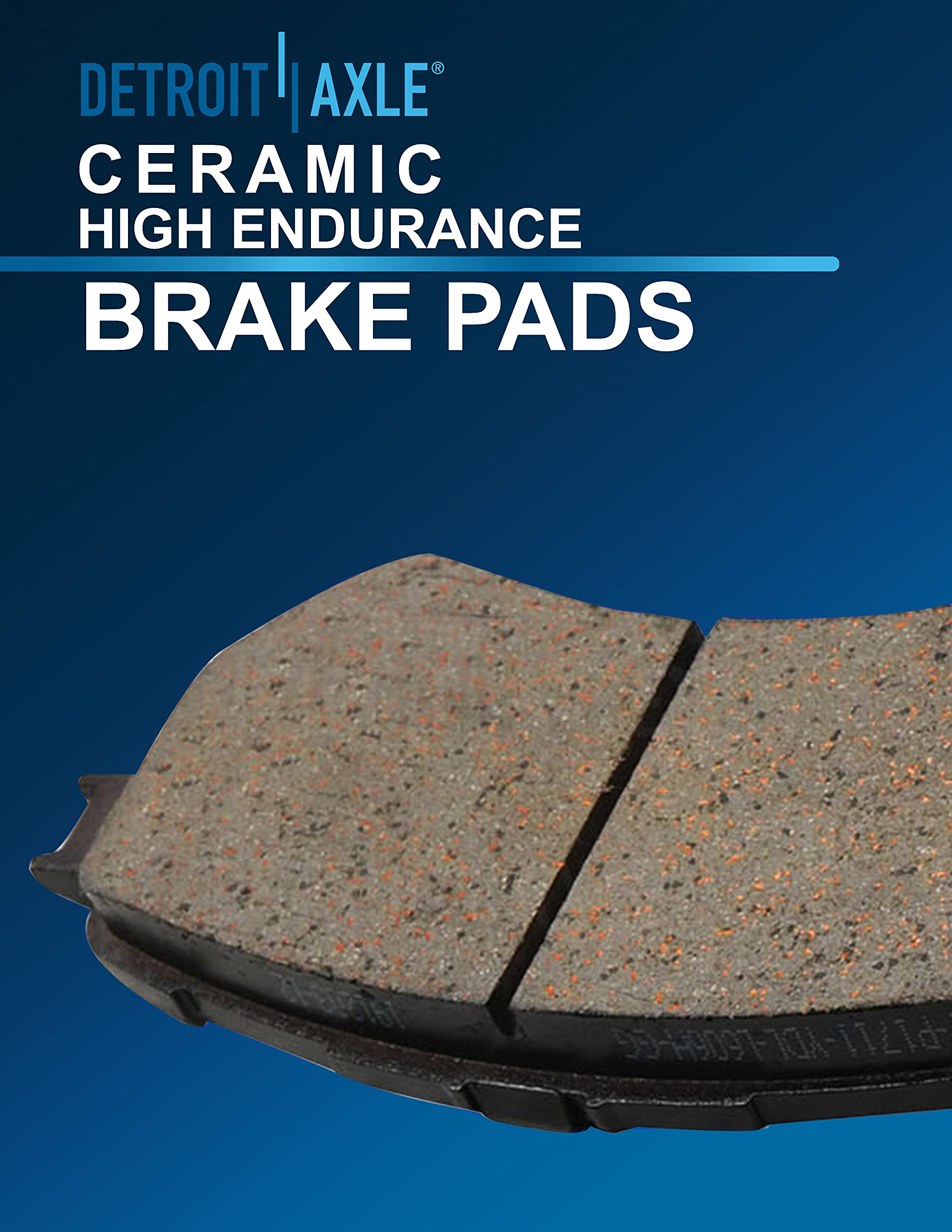 Detroit Axle - Front Brake Kit for Ford 2005-2010 Escape Mazda Tribute Mercury Mariner 2006 2007 2008 2009 2010 Disc Brakes Rotors Ceramic Brake Pads Replacement