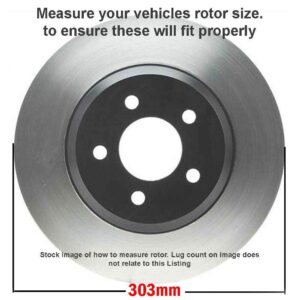 Detroit Axle - Front Brake Kit for Ford 2005-2010 Escape Mazda Tribute Mercury Mariner 2006 2007 2008 2009 2010 Disc Brakes Rotors Ceramic Brake Pads Replacement