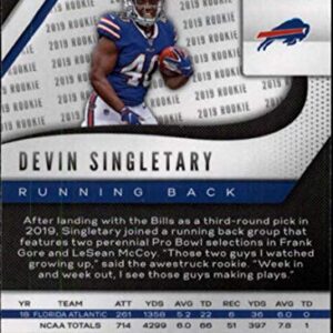 2019 Prizm Football #335 Devin Singletary RC Rookie Card Buffalo Bills Official Panini NFL Trading Card