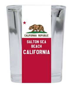 salton sea beach california souvenir 2 ounce square shot glass