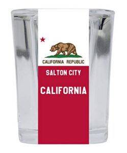 salton city california souvenir 2 ounce square shot glass