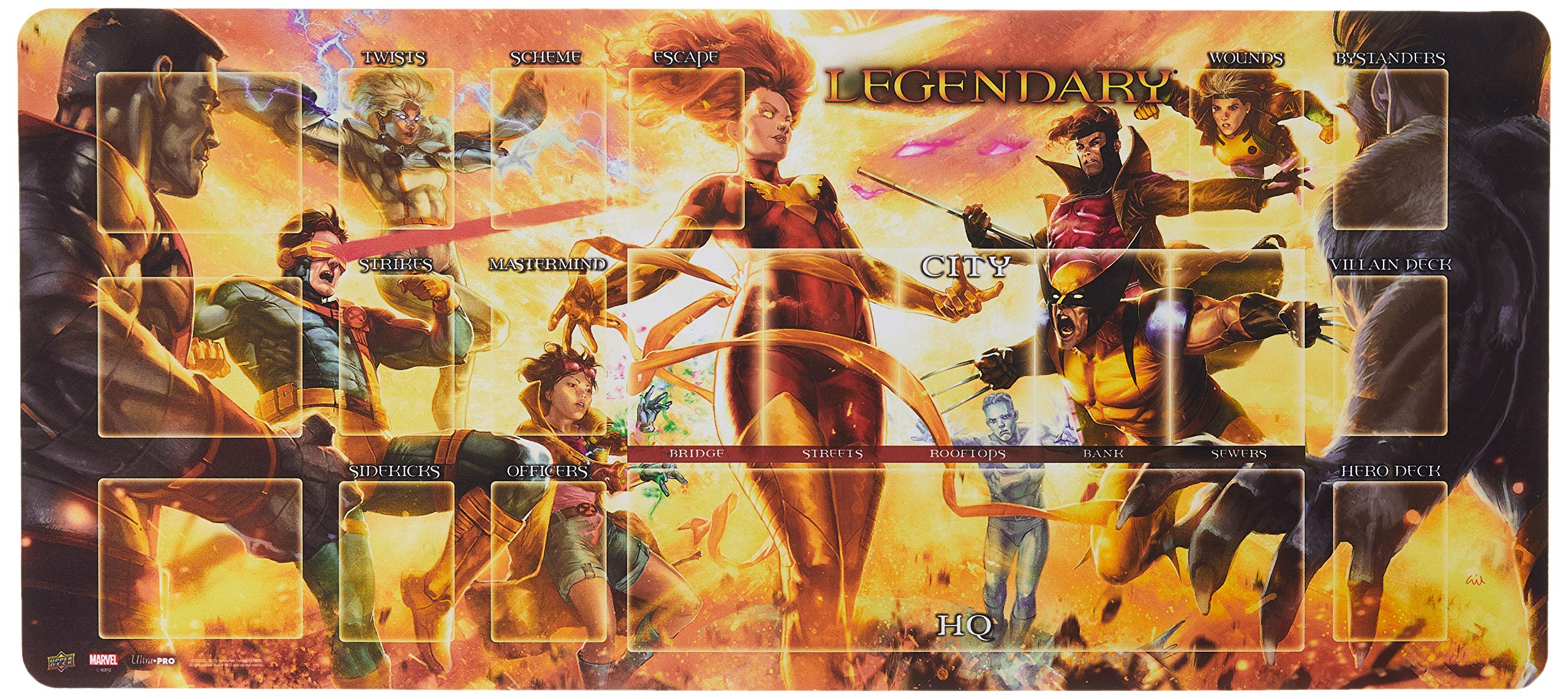 Upper Deck Legendary Playmat: Dark Phoenix vs The X-Men, Multi