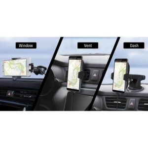 Kenwood CAX-HL10Qi 15W Qi Wireless Charging Car Mount with One-Touch Release, Compatible with Qi Enabled Phones | Motorized Clamp | Infrared Sensor Lock | 15W Fast Charging