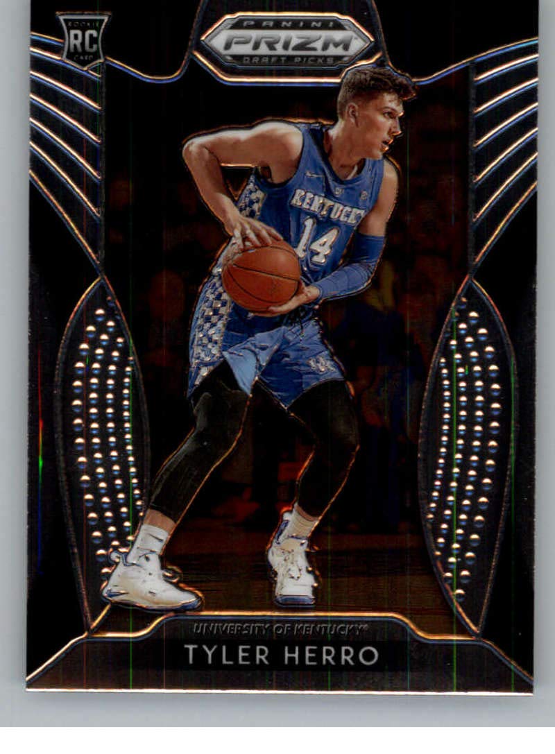 2019-20 Panini Prizm Draft #15 Tyler Herro RC Rookie Kentucky Wildcats Basketball Trading Card