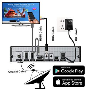 Koqit V5H H.265 Free To Air FTA Satellite Receiver DVB-S2 Satellite TV Receiver HEVC DVB S2 Galaxy 19 Receivers Sat DVB Finder Meecast Biss PVU YouTube TV Decoder DVB2IP Box