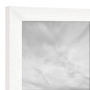 MCS Studio Gallery 18x24 Poster Frame White Woodgrain, Vertical & Horizontal Wall Hanging Large Picture Frame for Photos, Posters & Art Prints (1-Pack)