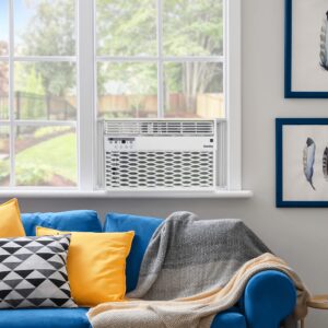 Danby DAC060EB6WDB 6,000 BTU Window Air Conditioner, Programmable Timer, LED Display and Remote Control, Ideal for Rooms Up to 250 Square Feet, in White