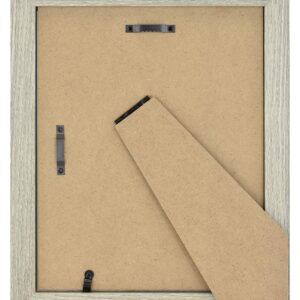 MCS Studio Gallery 8x10 Picture Frame Gray Woodgrain, Vertical & Horizontal Wall Hanging & Easel for Tapletop Display, Rectangle Photo Frame for Photos, Posters & Art Prints (1-Pack)