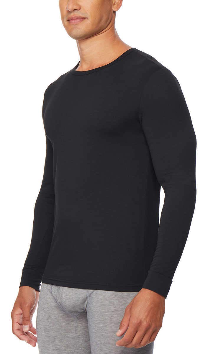 32 DEGREES Men's Heat Long Sleeve Scoop Neck Tee 2-Pack