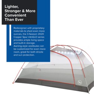 Big Agnes Copper Spur HV UL mtnGLO Backpacking Tent, 2 Person