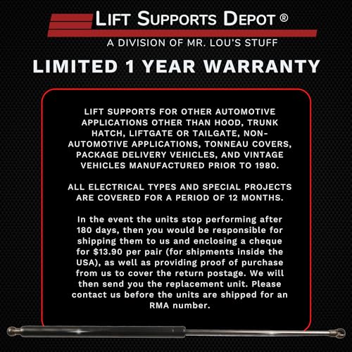 Lift Supports Depot Qty (2) Replaces GSNI-5300-60 Lift Supports Struts Shocks