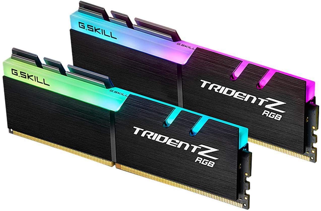 G.SKILL Trident Z RGB Series (Intel XMP) DDR4 RAM 16GB (2x8GB) 3600MT/s CL18-22-22-42 1.35V Desktop Computer Memory UDIMM (F4-3600C18D-16GTZR)