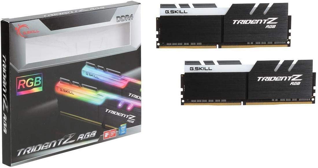 G.SKILL Trident Z RGB Series (Intel XMP) DDR4 RAM 16GB (2x8GB) 3600MT/s CL18-22-22-42 1.35V Desktop Computer Memory UDIMM (F4-3600C18D-16GTZR)