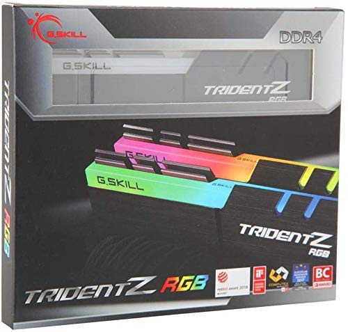 G.SKILL Trident Z RGB Series (Intel XMP) DDR4 RAM 32GB (2x16GB) 3600MT/s CL18-22-22-42 1.35V Desktop Computer Memory UDIMM (F4-3600C18D-32GTZR)