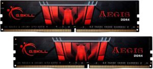 g.skill aegis series (intel xmp) ddr4 ram 32gb (2x16gb) 3200mt/s cl16-18-18-38 1.35v desktop computer memory udimm (f4-3200c16d-32gis)