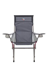 big agnes big six armchair - high & wide luxury camp chair, asphalt/gray