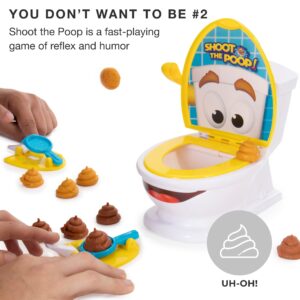 Brybelly The Original Shoot The Poop - Funny Family Game - Fast and Frenzied Flushing Poop Game with Fun Sounds for Kids