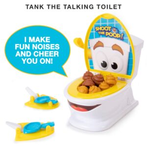 Brybelly The Original Shoot The Poop - Funny Family Game - Fast and Frenzied Flushing Poop Game with Fun Sounds for Kids