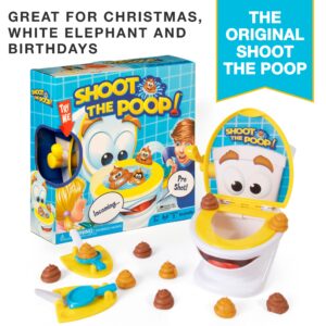 Brybelly The Original Shoot The Poop - Funny Family Game - Fast and Frenzied Flushing Poop Game with Fun Sounds for Kids