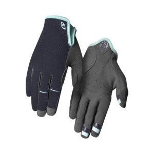 giro la dnd cycling gloves - women's midnight blue/cool breeze medium